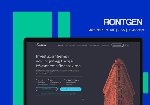 Rontgen | Web P2P investment platform | CakePHP |