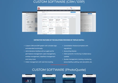ACE - CRM, Mobile App, Cloud Infrastructure