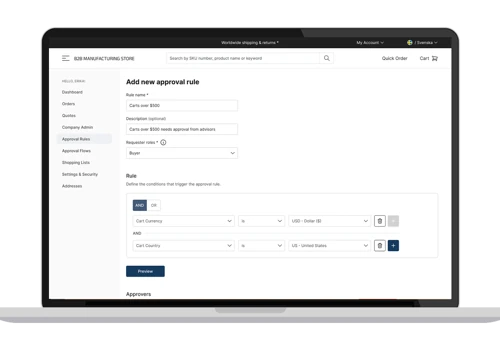 B2B Order Approvals