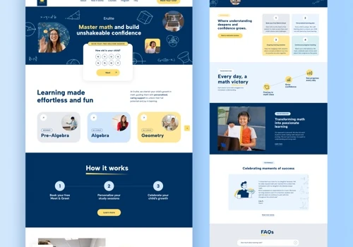 Website design for a tutoring business