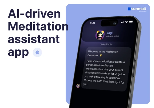AI-driven meditation assistant app