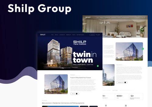 Premium Real Estate Website for Shilp Group