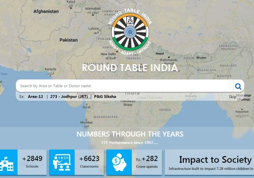School Locator Platform for Round Table India