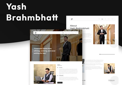 Personal Brand Website for Yash Brahmbhatt