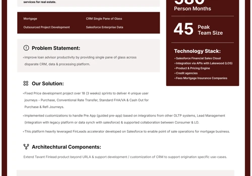 Improve loan advisor efficiency & provided