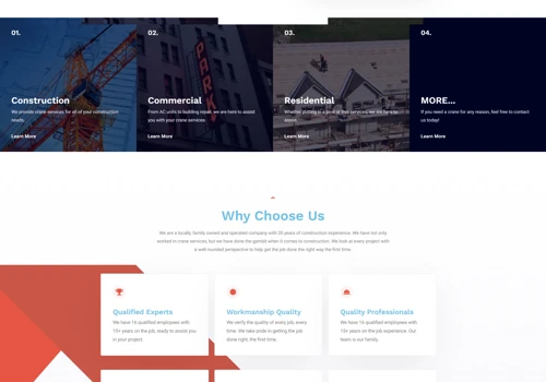 Website Design for CAJ Crane Services