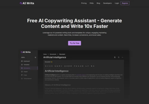 AI Writa - Free AI Copywriting Assistant