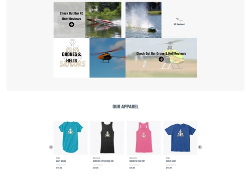 Website Design for the RC Saylors