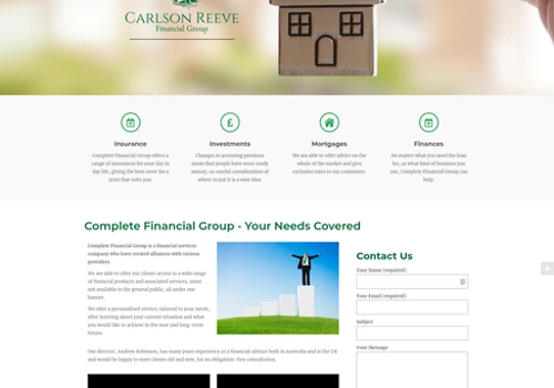Financial Advisor Website Design