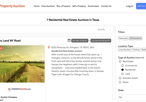 Property Auction Website