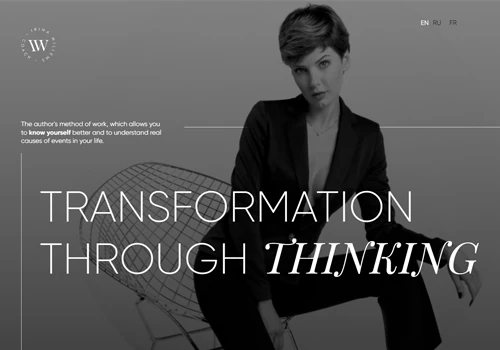 Developing a landing page for coach Irina Willems