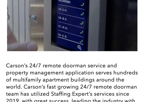 24/7 Remote Doorman Service