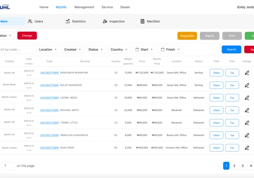MyUHL CRM System
