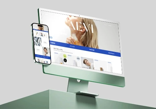 Shopify Website Design for Aevi Skincare