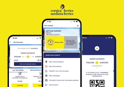 Mobile App - Corsica Ferries