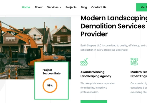 EarthShapers LLC – Landscaping & Excavation Websit