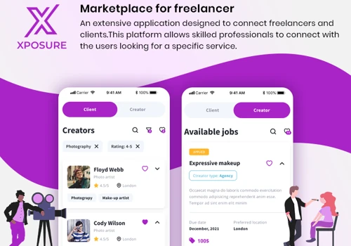 Xposure: Marketplace for freelancer