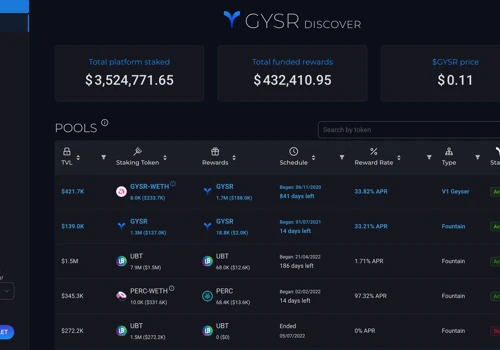 GYSR - a platform for on-chain incentives