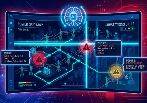 AI-Powered Electrical Network Visual Analysis