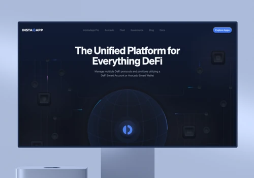 Redesigning the website for the Instadapp