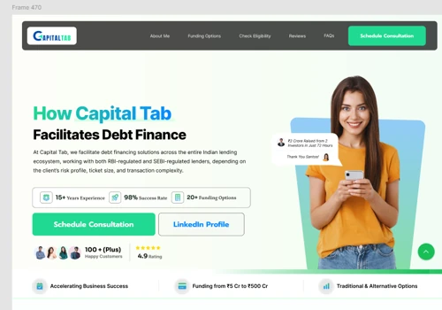 Website & Ads Campaign for Capital Tab
