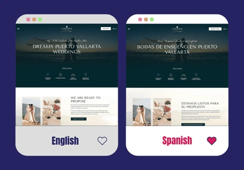 Designing a Bilingual Website for a Dreamy Resort