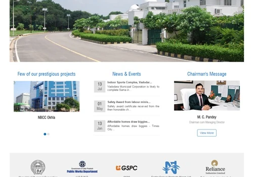 Construction Projects Website Development