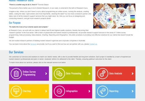 Responsive Single Page Website Development