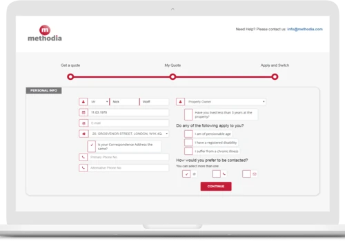 Customer Switching Portal
