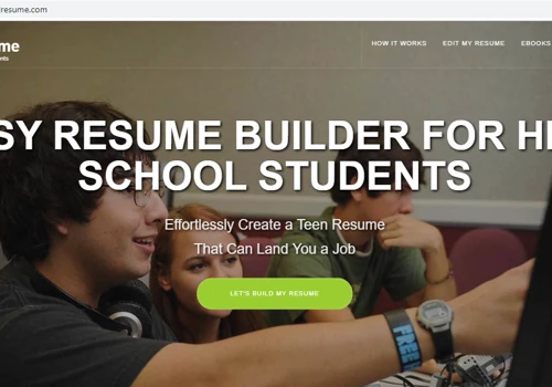 High School Resume Builder Website