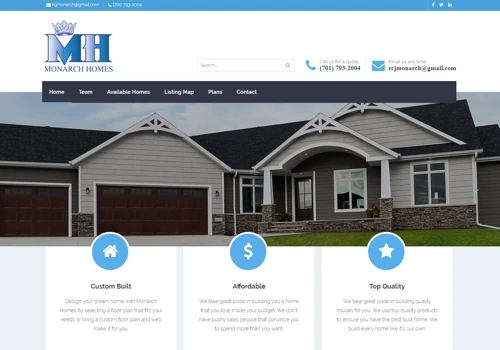 Home builder Website