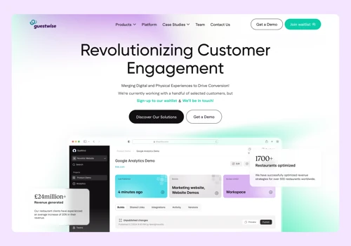 Guestwise | SaaS UI/UX Design & Website Redesign