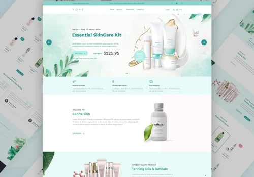 Toke Skincare UI/UX