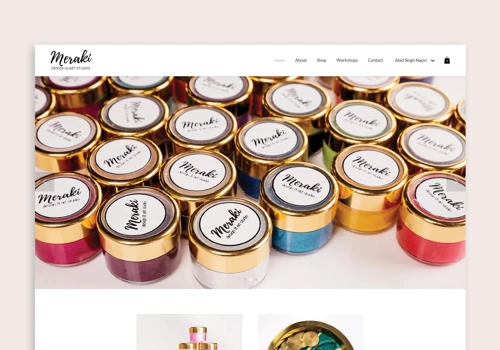 Meraki Design & Art Studio Website