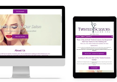 Twisted Scizzors Salon + Spa, Cary NC