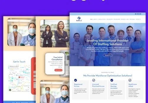 MNCS Staffing Agency Website Design