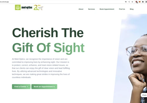MedOptics Opticians Sanity CMS NextJs App