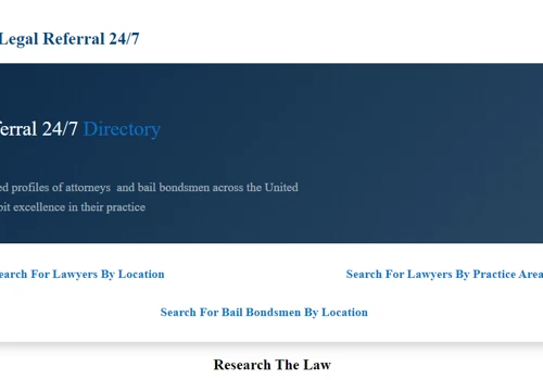 Legal Referral 24/7 Website Design