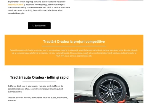 Tractări auto Oradea