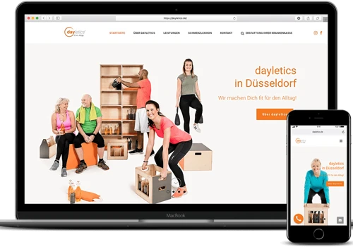 Wordpress Webdesign - dayletics
