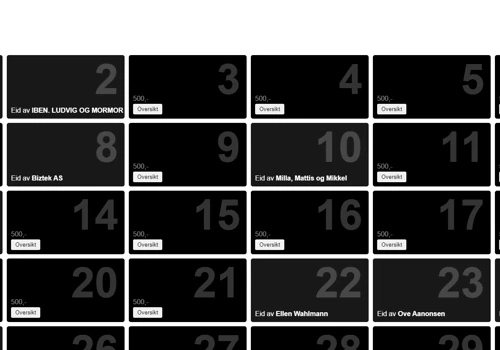 Sponsorship website for organization