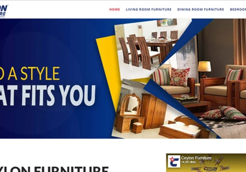 Furniture company website design