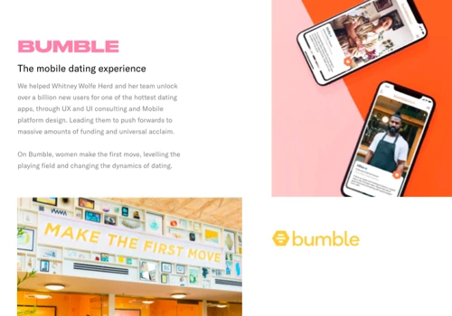 Bumble - the mobile dating experience