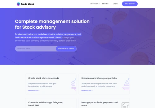 Stock advisory management software