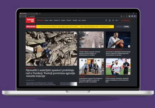 Redesign of leading Croatian news portal