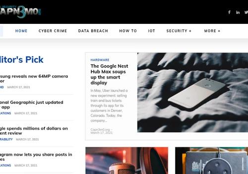 Web Design for Cyber Sec Enthusiast