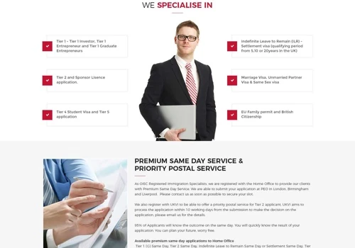 An Easy Visa Website Design