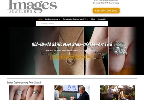 Portfolio Website for Jewelry Design Company