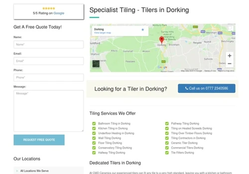 Web Design - Tiler Website