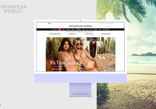 Swimwear World eCommerce Website, Shopify